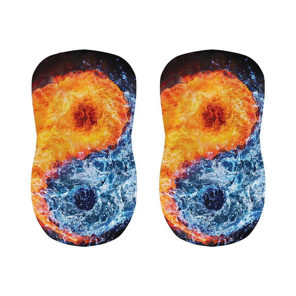 Fire And Water Yin Yang Print Bar Stool Covers