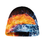 Fire And Water Yin Yang Print Beanie