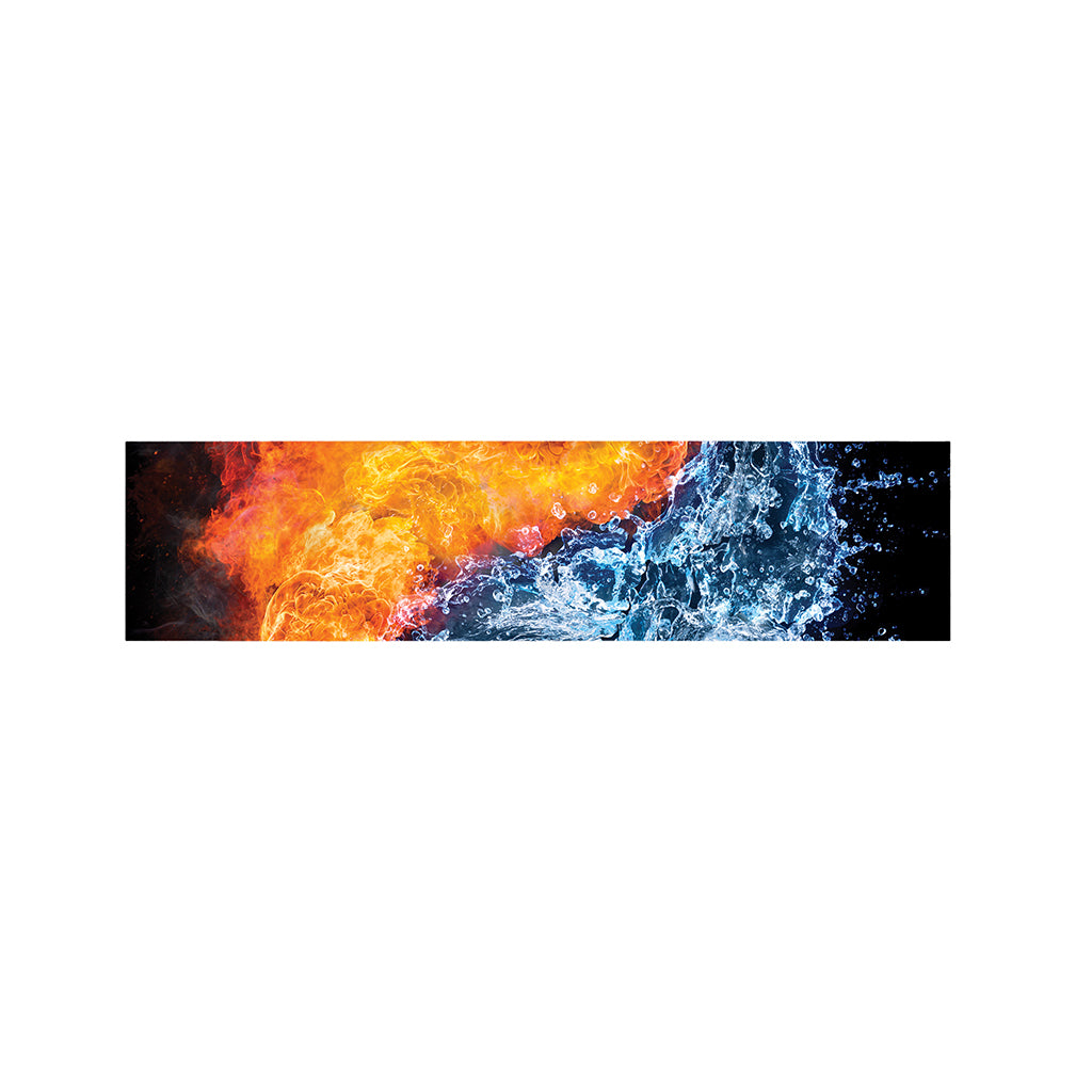 Fire And Water Yin Yang Print Bed Runner