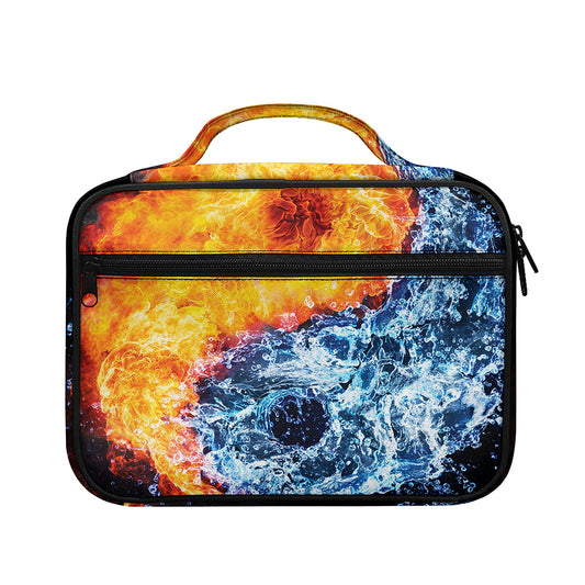 Fire And Water Yin Yang Print Briefcase Bible Bag