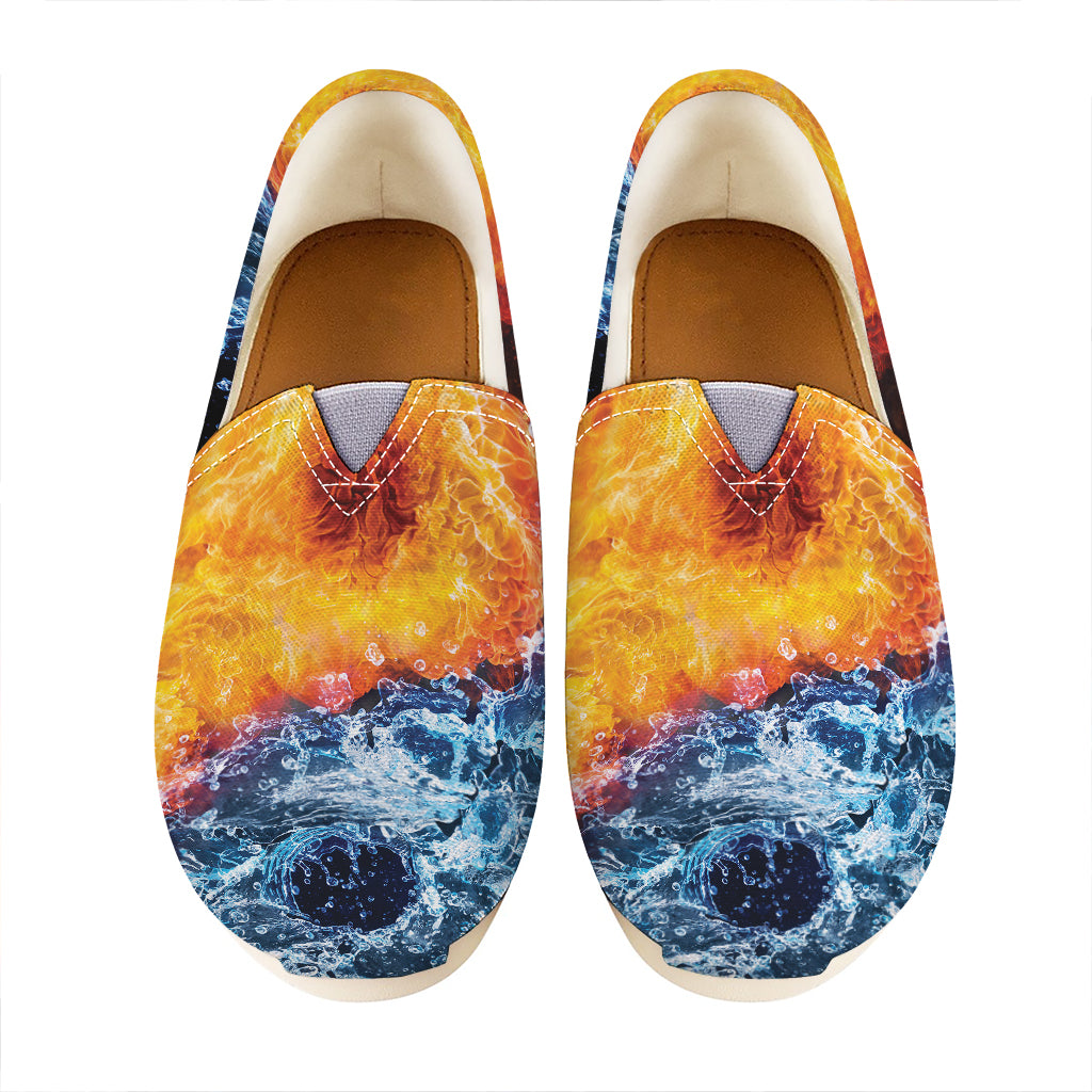 Fire And Water Yin Yang Print Casual Shoes