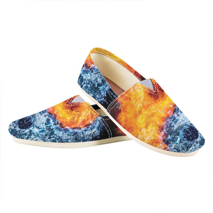 Fire And Water Yin Yang Print Casual Shoes