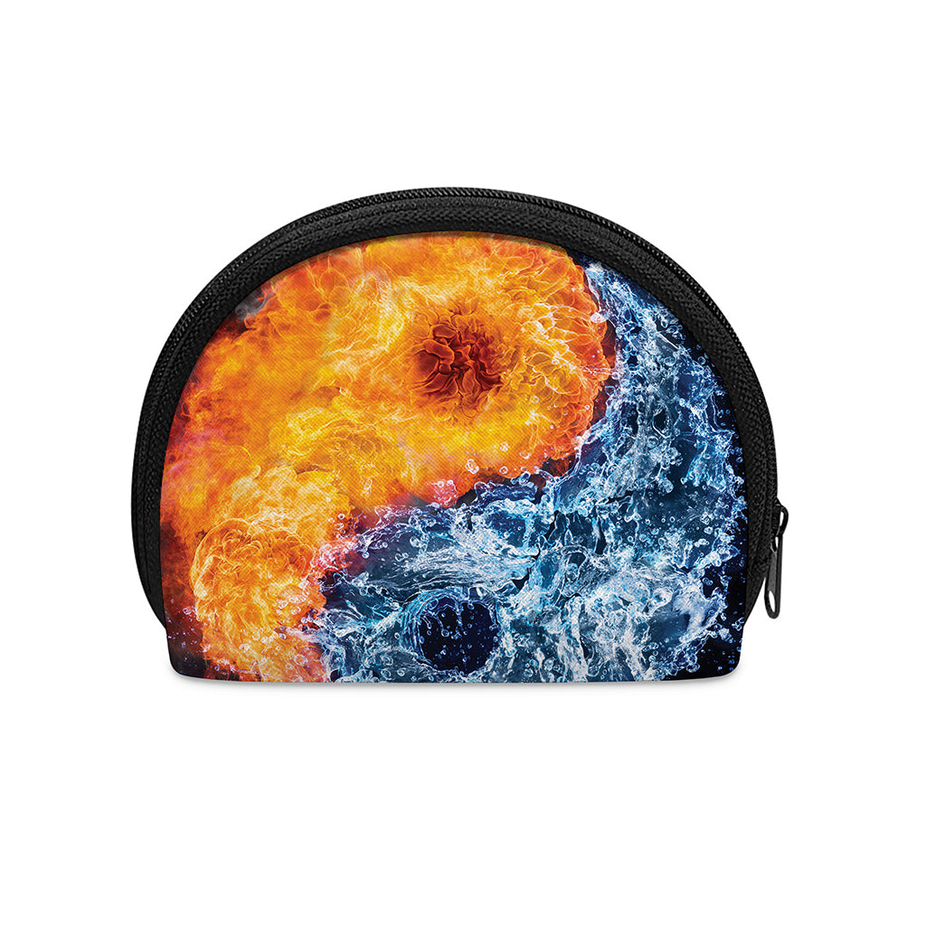 Fire And Water Yin Yang Print Coin Purse