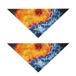 Fire And Water Yin Yang Print Dog Bandana