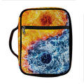 Fire And Water Yin Yang Print Front Pocket Bible Bag