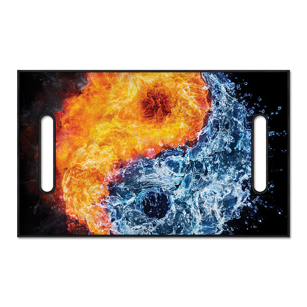 Fire And Water Yin Yang Print Golf Cart Seat Cover