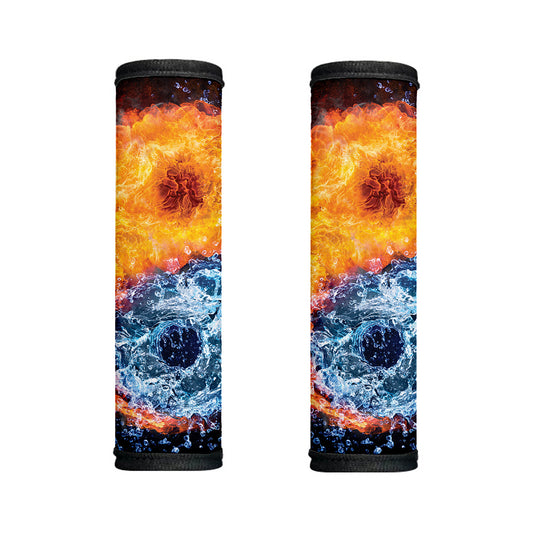 Fire And Water Yin Yang Print Handle Covers