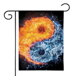 Fire And Water Yin Yang Print House Flag