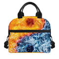 Fire And Water Yin Yang Print Insulated Lunch Bag