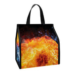 Fire And Water Yin Yang Print Insulated Lunch Tote