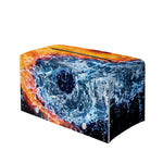 Fire And Water Yin Yang Print Leather Tissue Box Cover