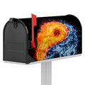 Fire And Water Yin Yang Print Mailbox Cover