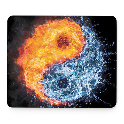 Fire And Water Yin Yang Print Mouse Pad