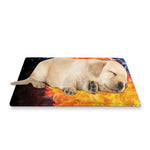 Fire And Water Yin Yang Print Pet Cooling Mat Cover