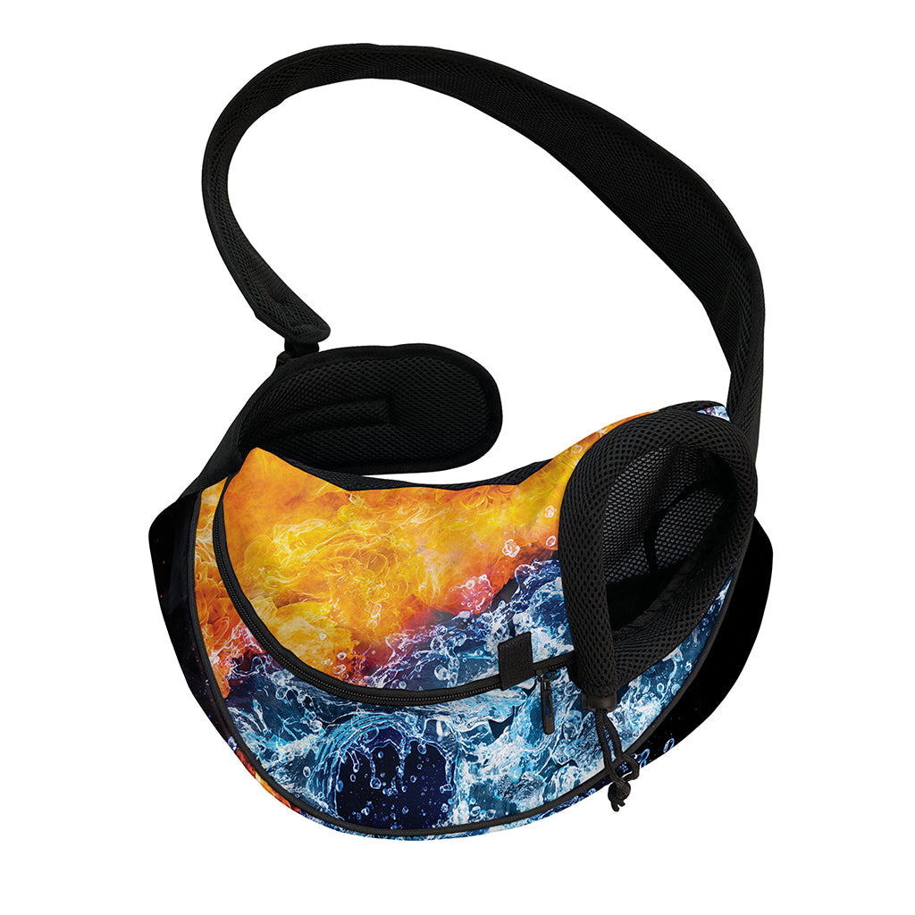 Fire And Water Yin Yang Print Pet Sling Carrier