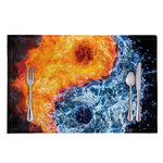 Fire And Water Yin Yang Print Placemat