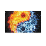 Fire And Water Yin Yang Print Polyester Flag