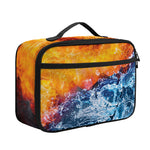 Fire And Water Yin Yang Print Portable Lunch Bag
