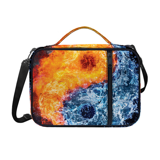 Fire And Water Yin Yang Print Shoulder Strap Bible Bag