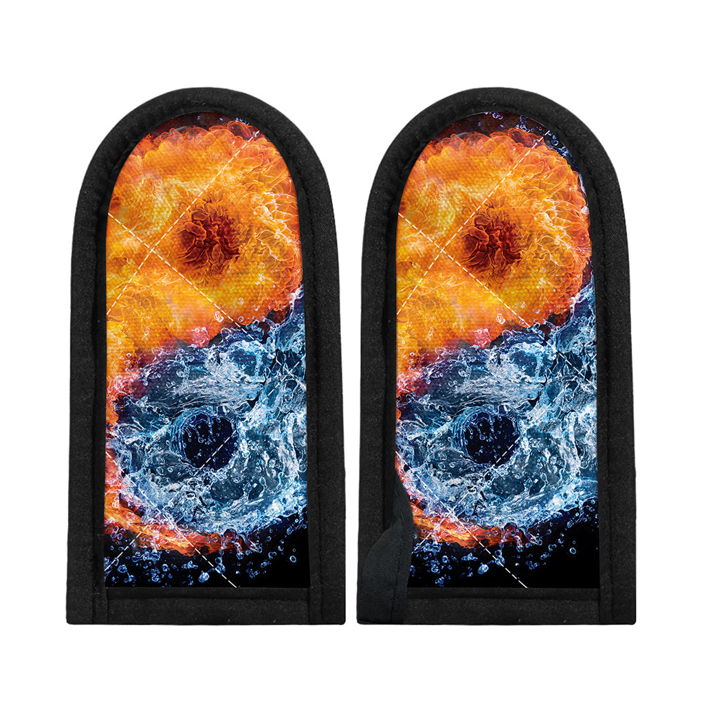 Fire And Water Yin Yang Print Skillet Handle Cover