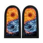 Fire And Water Yin Yang Print Skillet Handle Cover