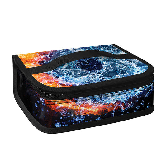 Fire And Water Yin Yang Print Small Lunch Bag
