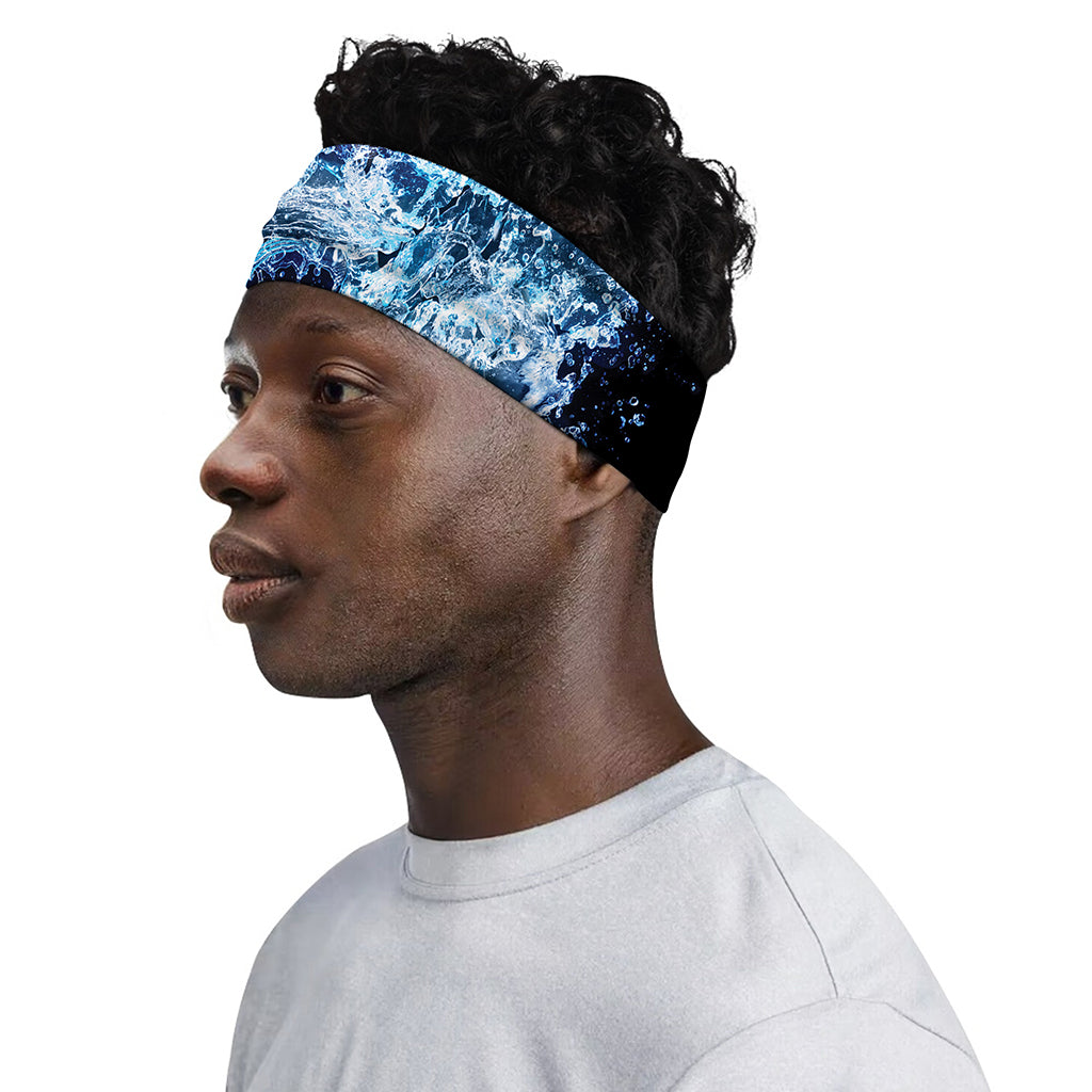 Fire And Water Yin Yang Print Sports Headband