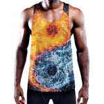 Fire And Water Yin Yang Print Training Tank Top