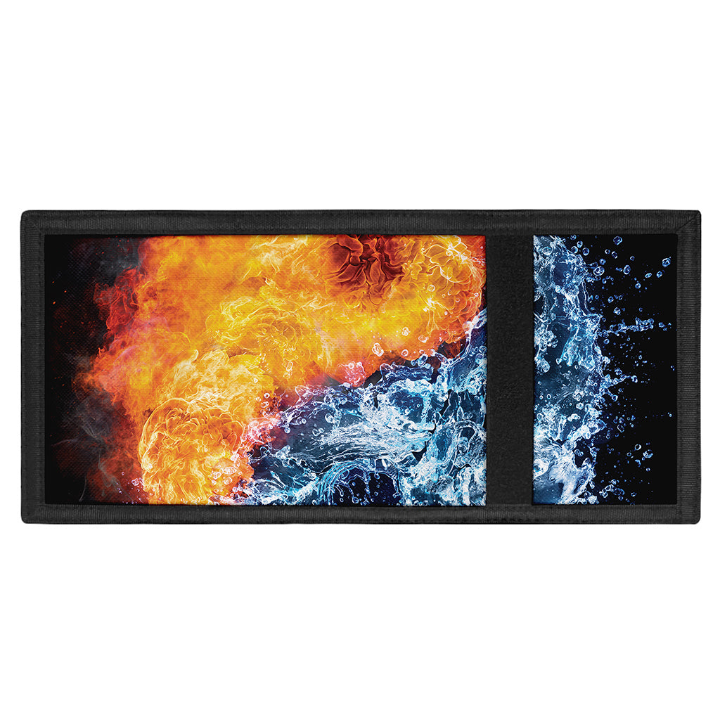 Fire And Water Yin Yang Print Trifold Wallet