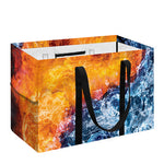 Fire And Water Yin Yang Print Utility Tote Bag