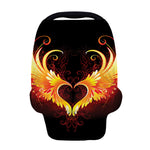 Fire Angel Wings Print Baby Seat Cover
