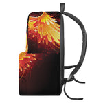 Fire Angel Wings Print Backpack