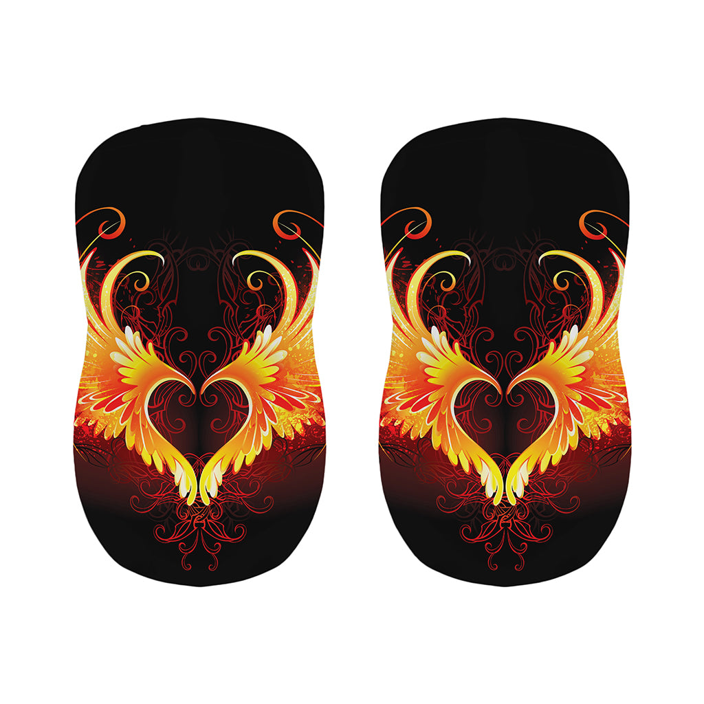 Fire Angel Wings Print Bar Stool Covers