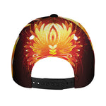 Fire Angel Wings Print Baseball Cap