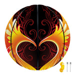 Fire Angel Wings Print Basketball