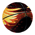 Fire Angel Wings Print Basketball