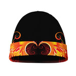 Fire Angel Wings Print Beanie