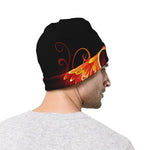 Fire Angel Wings Print Beanie