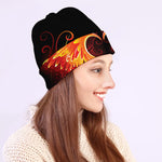 Fire Angel Wings Print Beanie