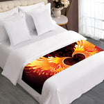 Fire Angel Wings Print Bed Runner