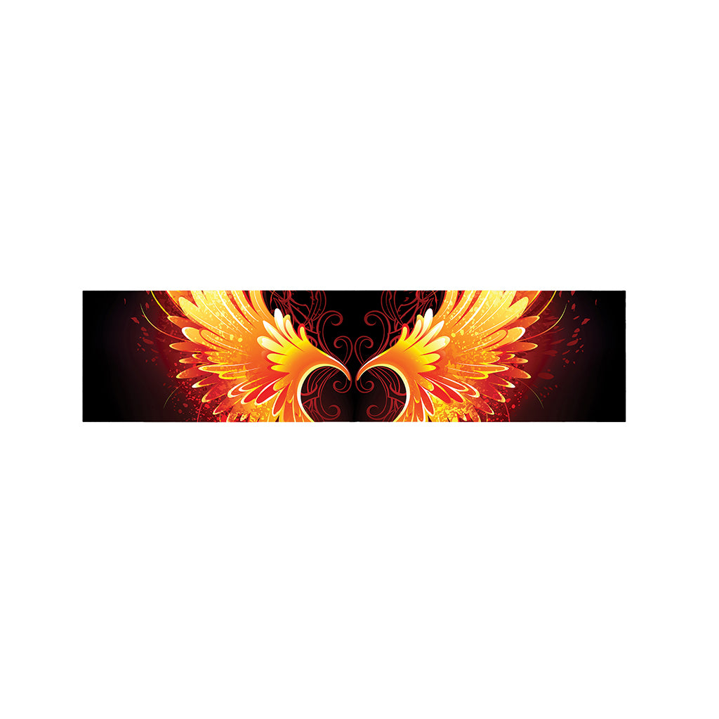 Fire Angel Wings Print Bed Runner