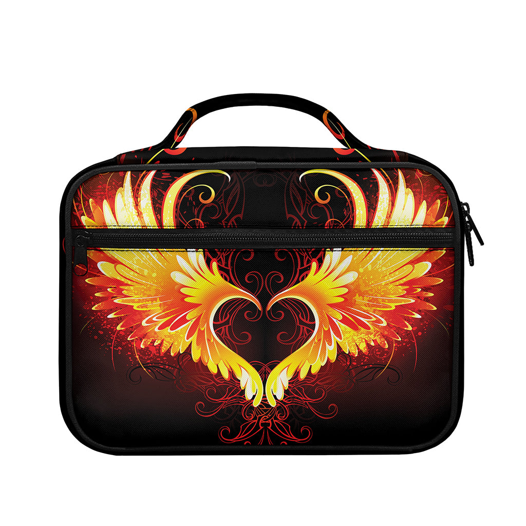 Fire Angel Wings Print Briefcase Bible Bag