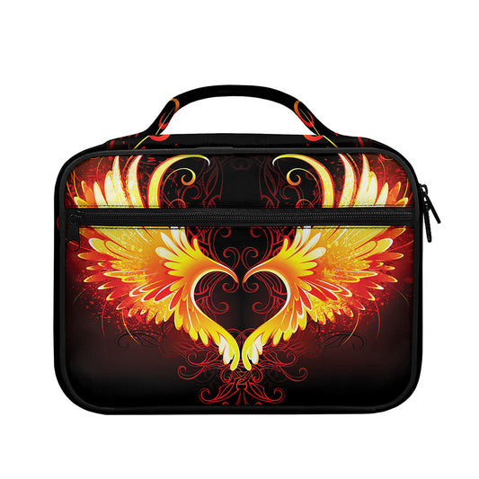 Fire Angel Wings Print Briefcase Bible Bag