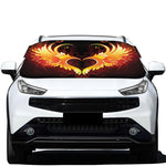 Fire Angel Wings Print Car Windshield Snow Cover
