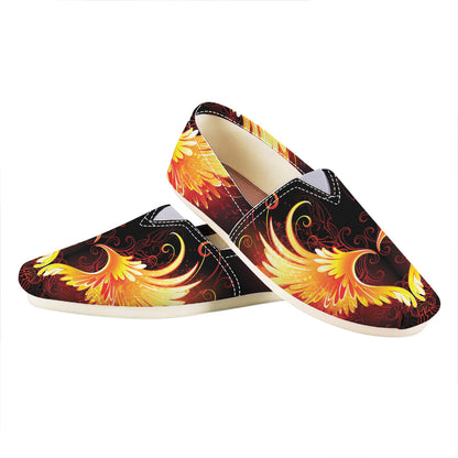 Fire Angel Wings Print Casual Shoes