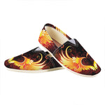 Fire Angel Wings Print Casual Shoes