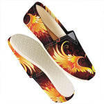 Fire Angel Wings Print Casual Shoes