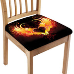 Fire Angel Wings Print Chair Cushion Cover
