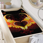 Fire Angel Wings Print Changing Pad Cover