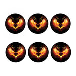 Fire Angel Wings Print Coaster Set
